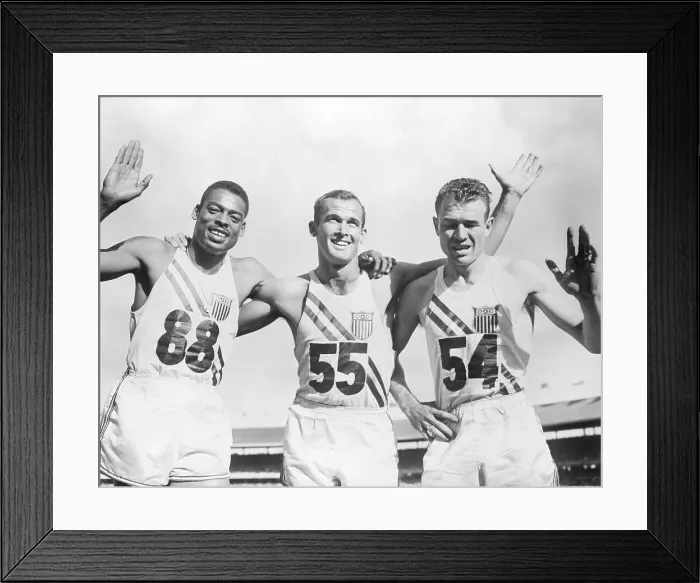 Framed Print : Americans Sweep Olympic 200 Meters Framed Print : Americans Sweep Olympic 200 Meters