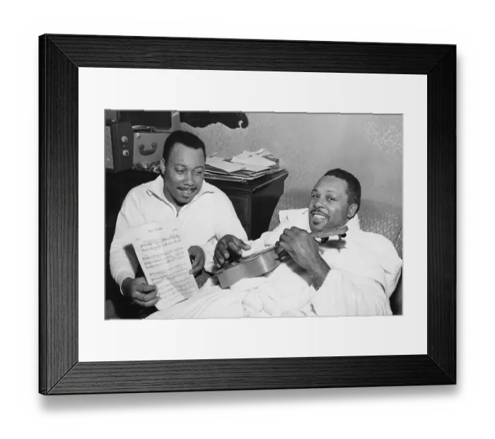 Framed Print : Archie Moore Playing Ukulele Framed Print : Archie Moore Playing Ukulele