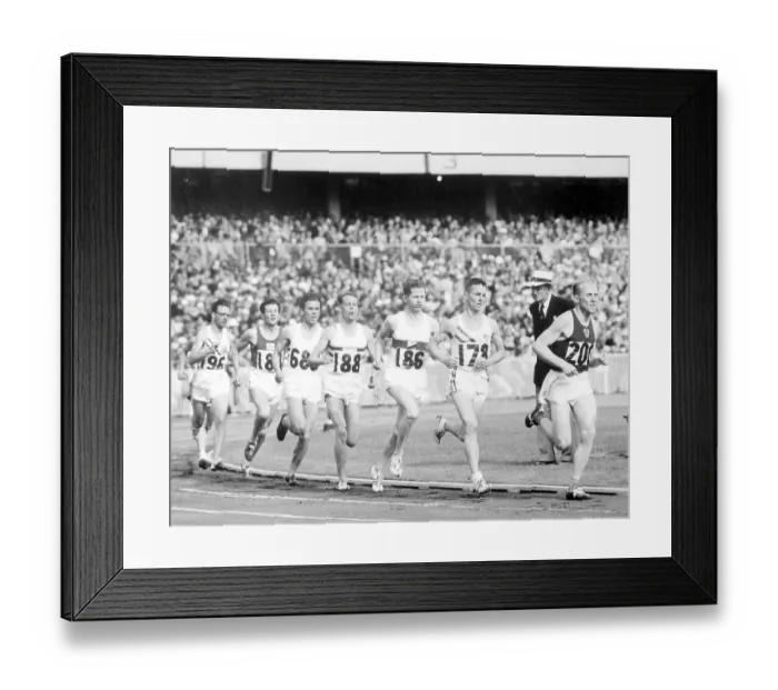 Framed Print : Runners on Track at Olympics Framed Print : Runners on Track at Olympics