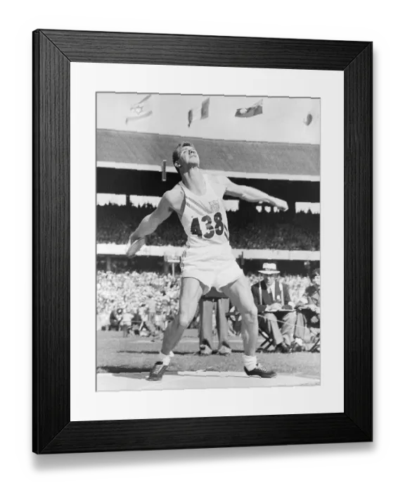 Framed Print : Alfred A. Oerter Throwing Discus Framed Print : Alfred A. Oerter Throwing Discus