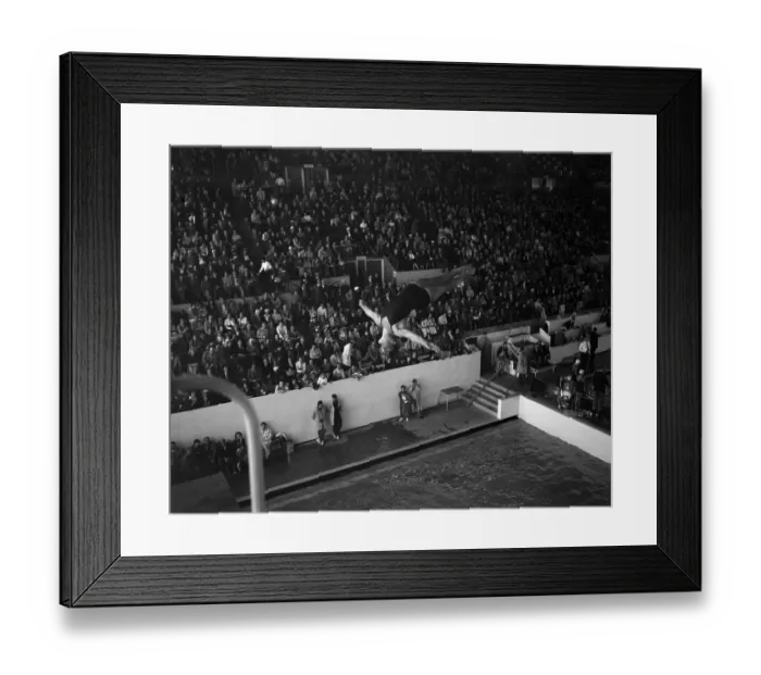 Framed Print : Patricia McCormick Diving into Pool at Olympic Training