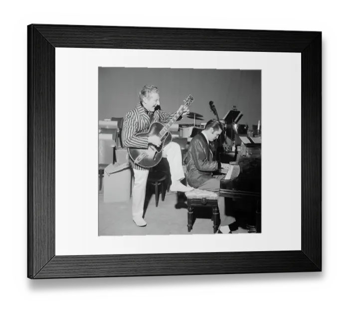 Framed Print : Elvis Presley and Liberace Performing as Each Other Framed Print : Elvis Presley and Liberace Performing as Each Other