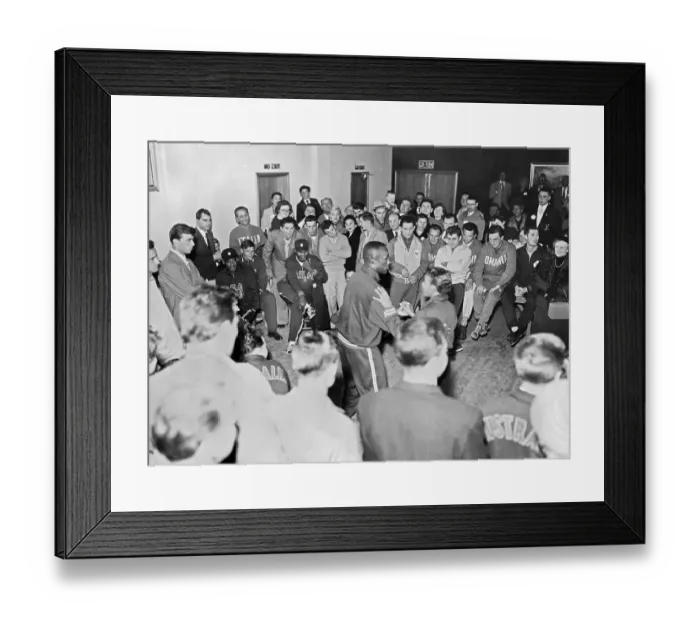 Framed Print : William Sharpe and Willie B. White During Jive Session