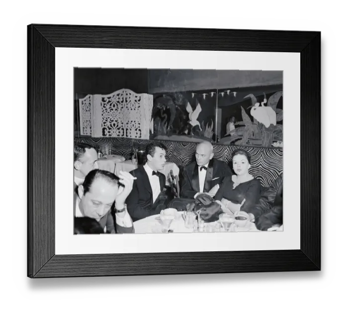 Framed Print : Judy Garland Sitting with Friends Framed Print : Judy Garland Sitting with Friends