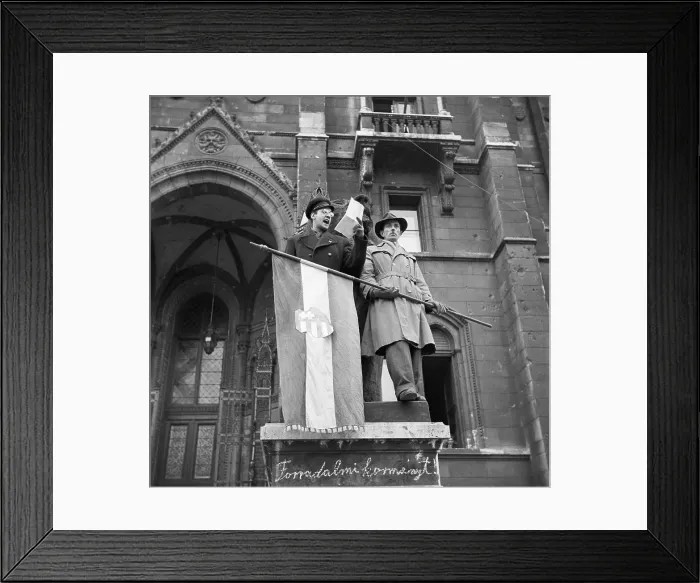 Framed Print : Uprising Leader Addressing Crowd Framed Print : Uprising Leader Addressing Crowd
