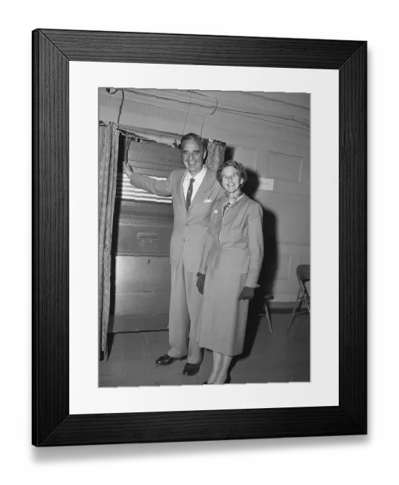 Framed Print : Prescott Bush Posing with Wife Framed Print : Prescott Bush Posing with Wife