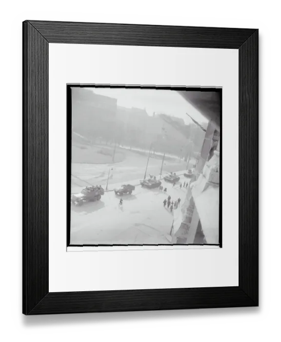 Framed Print : Soviet Trucks and Tanks in Hungary Framed Print : Soviet Trucks and Tanks in Hungary
