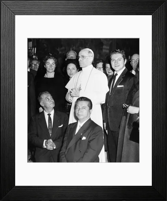 Framed Print : Pope Pius Receives Liberace Framed Print : Pope Pius Receives Liberace