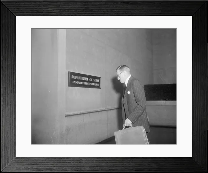 Framed Print : John E. Coulson Arriving at State Department Framed Print : John E. Coulson Arriving at State Department
