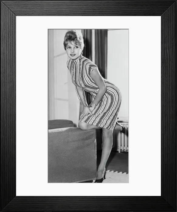 Framed Print : Portrait of Brigitte Bardot Framed Print : Portrait of Brigitte Bardot