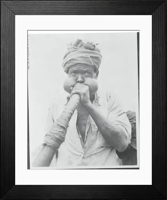 Framed Print : Kenyan Blowing Horn Framed Print : Kenyan Blowing Horn