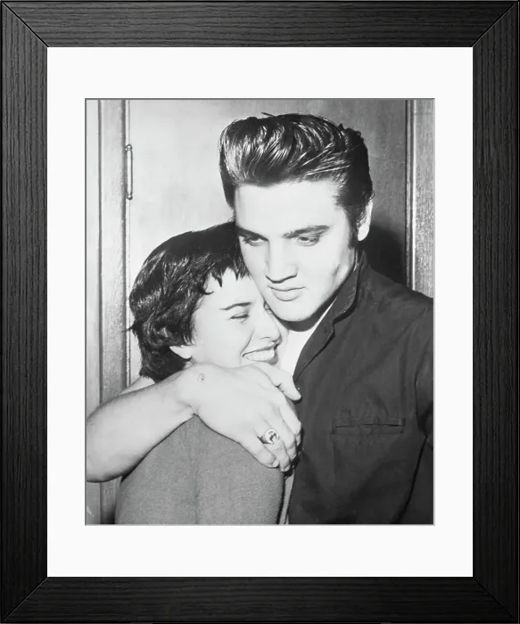 Framed Print : Elvis Presley and Girlfriend June Juanico Framed Print : Elvis Presley and Girlfriend June Juanico