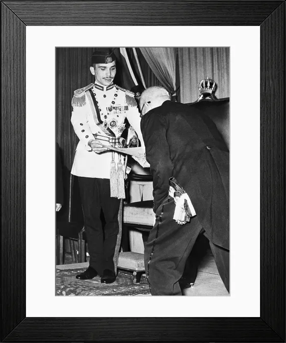 Framed Print : King Hussein and Prime Minister Hashem Framed Print : King Hussein and Prime Minister Hashem