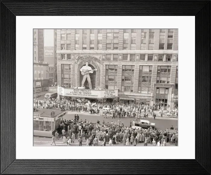 Framed Print : Elvis Presley Figure at the Paramount Theater Framed Print : Elvis Presley Figure at the Paramount Theater
