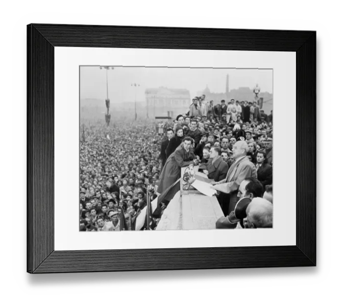Framed Print : Poles Protesting in Warsaw