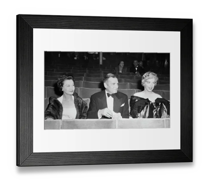 Framed Print : Leigh, Olivier and Monroe at Premiere Framed Print : Leigh, Olivier and Monroe at Premiere
