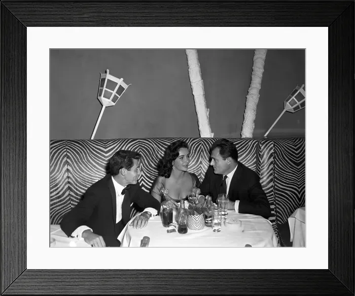 Framed Print : Eddie Fisher, Elizabeth Taylor, and Mike Todd Framed Print : Eddie Fisher, Elizabeth Taylor, and Mike Todd