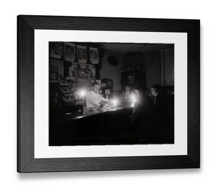 Framed Print : Blackout In Yonkers Street