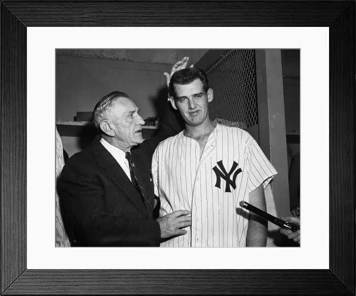 Framed Print : Casey Stengel withe Don Larsen Framed Print : Casey Stengel withe Don Larsen
