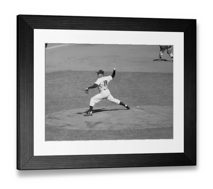 Framed Print : Don Larsen Pitching Framed Print : Don Larsen Pitching