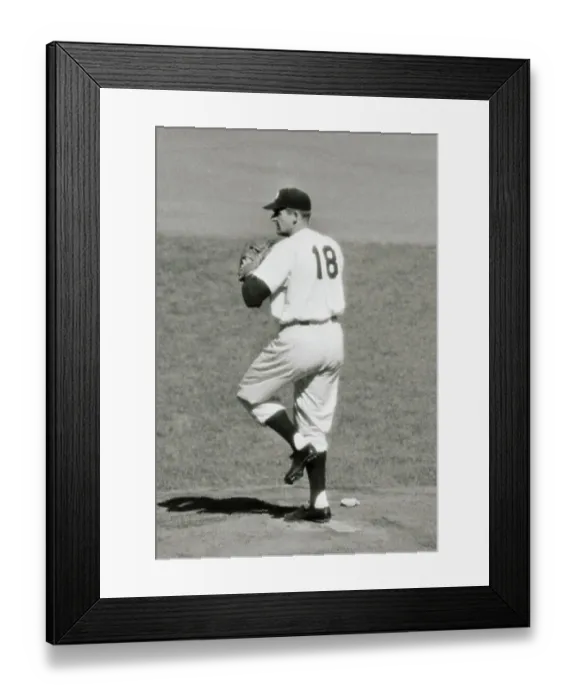 Framed Print : Portrait of Don Larsen Pitching Framed Print : Portrait of Don Larsen Pitching