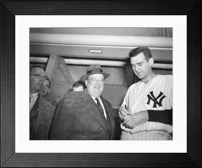 Framed Print : Walter O'Malley and Don Larsen Framed Print : Walter O'Malley and Don Larsen