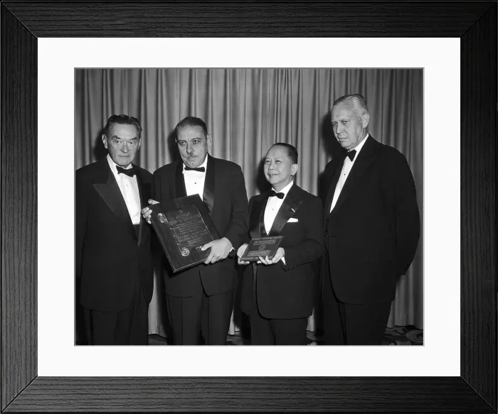 Framed Print : Walter Lippmann at Award Ceremony Framed Print : Walter Lippmann at Award Ceremony