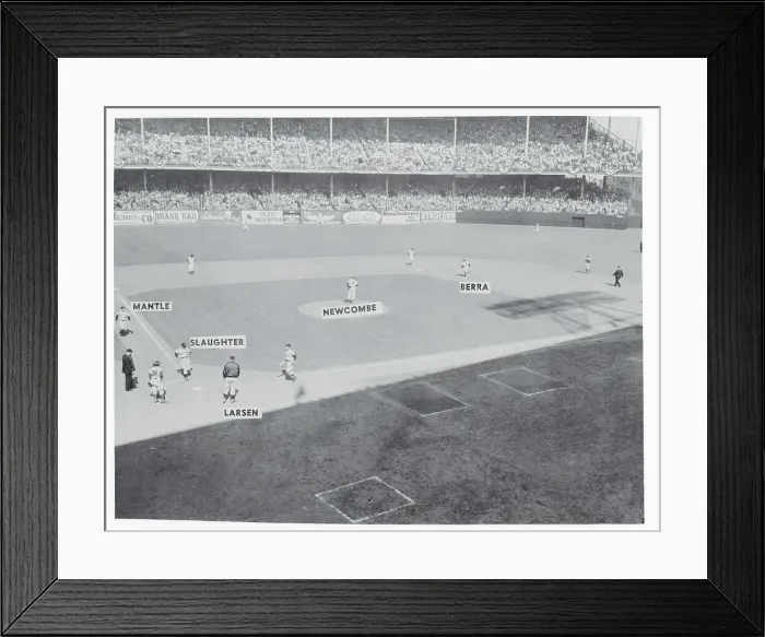 Framed Print : Yankees Playing on Ebbets Field Framed Print : Yankees Playing on Ebbets Field