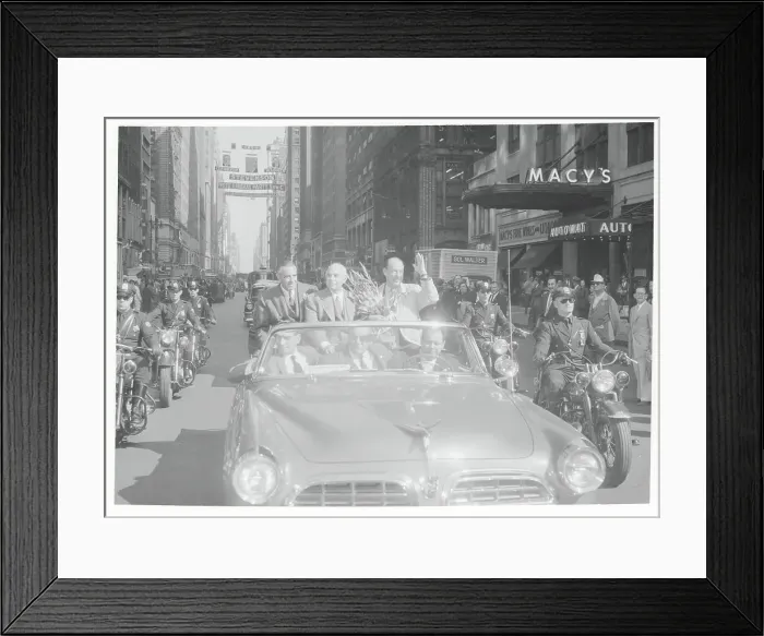 Framed Print : Government Officials in Motorcade Framed Print : Government Officials in Motorcade