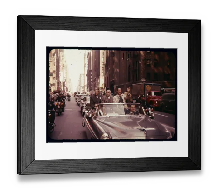 Framed Print : Adlai Stevenson Campaigning in Manhattan Framed Print : Adlai Stevenson Campaigning in Manhattan
