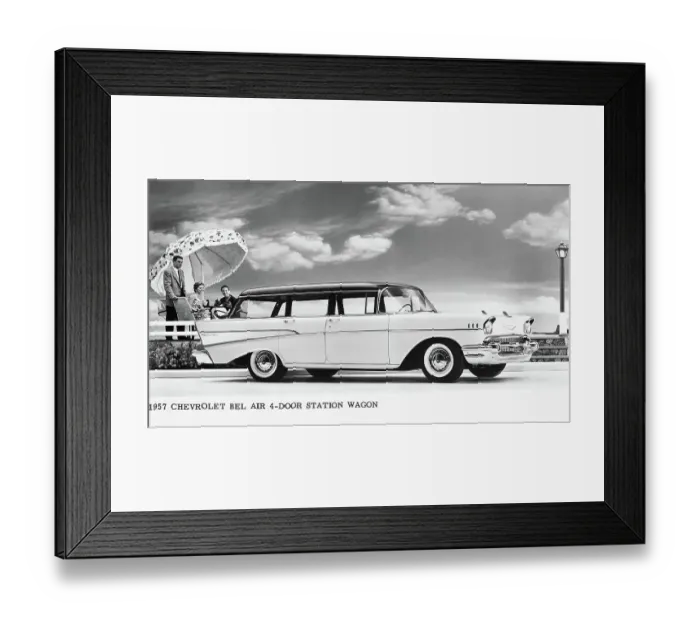 Framed Print : Family near 1957 Chevy Bel Air Station Wagon Framed Print : Family near 1957 Chevy Bel Air Station Wagon