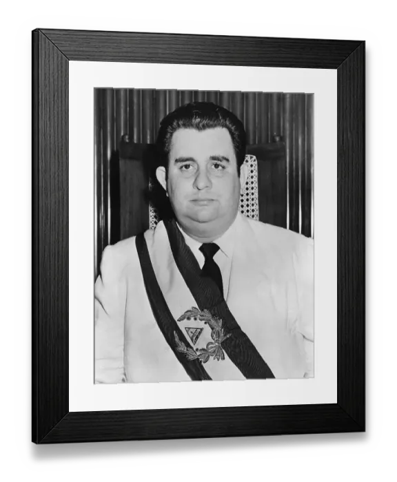 Framed Print : Luis Somoza in Uniform Framed Print : Luis Somoza in Uniform