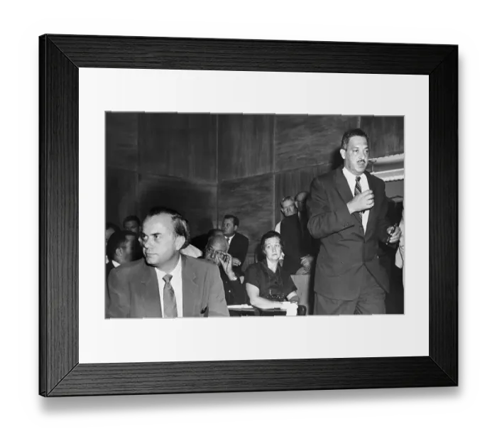 Framed Print : Thurgood Marshall, John Sheppard in Court Framed Print : Thurgood Marshall, John Sheppard in Court