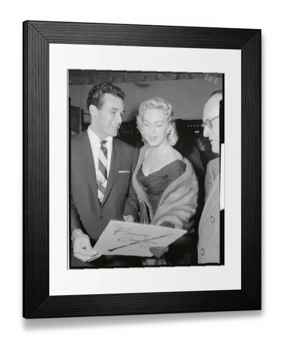 Framed Print : Portrait of Dick Contino and Leigh Snowden Framed Print : Portrait of Dick Contino and Leigh Snowden