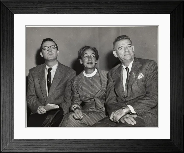 Framed Print : Steve Allen with Oscar Hammerstein and Dorothy Fields Framed Print : Steve Allen with Oscar Hammerstein and Dorothy Fields