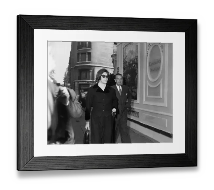Framed Print : Actress Greta Garbo and Companion Strolling While Traveling Together Framed Print : Actress Greta Garbo and Companion Strolling While Traveling Together