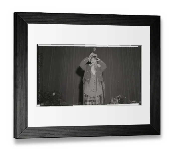 Framed Print : Judy Garland Performing in Clown Makeup Framed Print : Judy Garland Performing in Clown Makeup