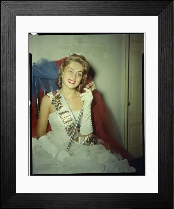Framed Print : Portrait of Miss America Framed Print : Portrait of Miss America