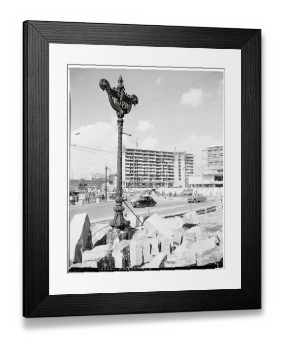 Framed Print : Rebuilding of West Berlin