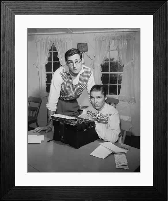 Framed Print : Grace Metalious and Husband Framed Print : Grace Metalious and Husband