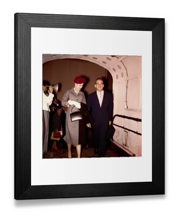 Framed Print : Royalty Boarding a Ship Framed Print : Royalty Boarding a Ship