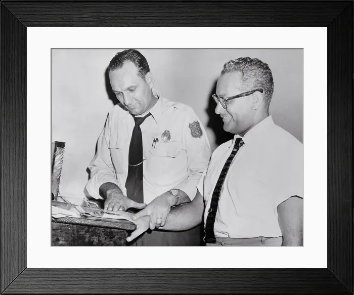 Framed Print : Police Officer Fingerprinting Joe Loco Framed Print : Police Officer Fingerprinting Joe Loco
