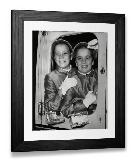 Framed Print : Cindy and Kathy Crawford Framed Print : Cindy and Kathy Crawford