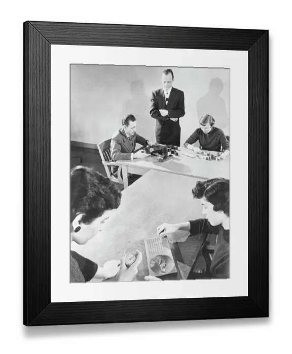 Framed Print : People Take Intelligence Tests Framed Print : People Take Intelligence Tests