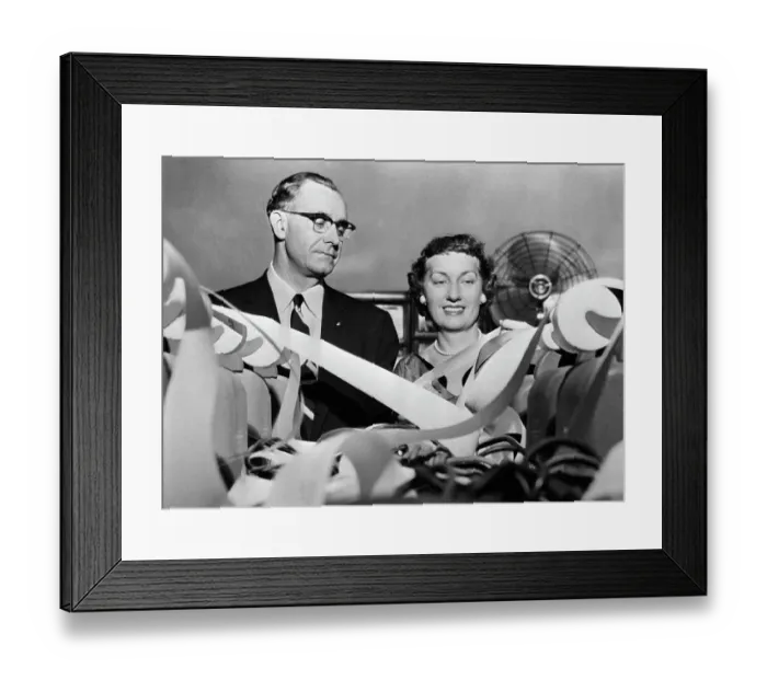 Framed Print : Albert and Mrs. Boutwell Watch Votes Come in Framed Print : Albert and Mrs. Boutwell Watch Votes Come in