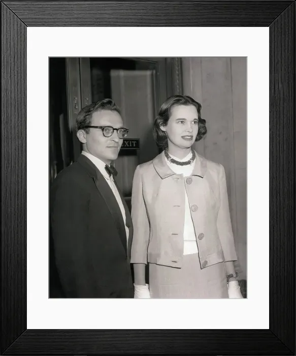 Framed Print : Gloria Vanderbilt and Sidney Lumet Posing Together Framed Print : Gloria Vanderbilt and Sidney Lumet Posing Together
