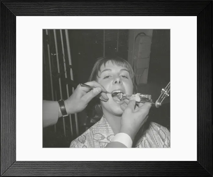 Framed Print : Dentist Working with Luminore Dental Drill Framed Print : Dentist Working with Luminore Dental Drill