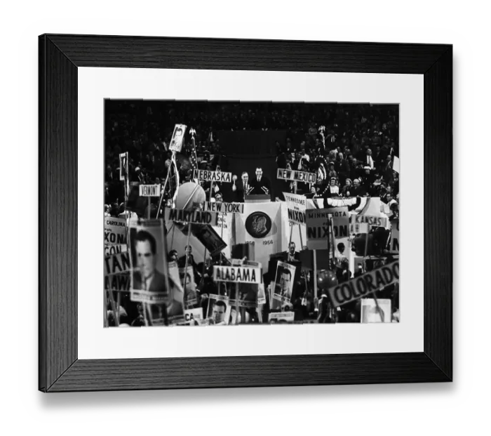 Framed Print : Joseph Martin Introducing Nixon at GOP Convention Framed Print : Joseph Martin Introducing Nixon at GOP Convention