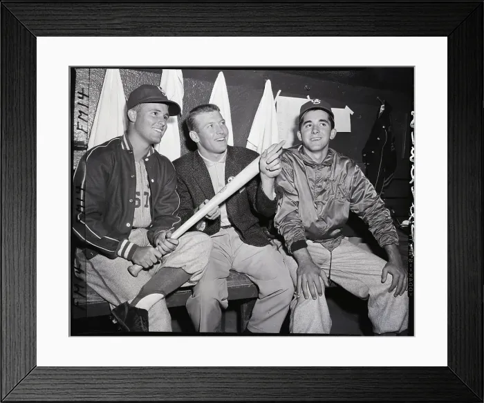 Framed Print : Mickey Mantle W / Us All Star Players