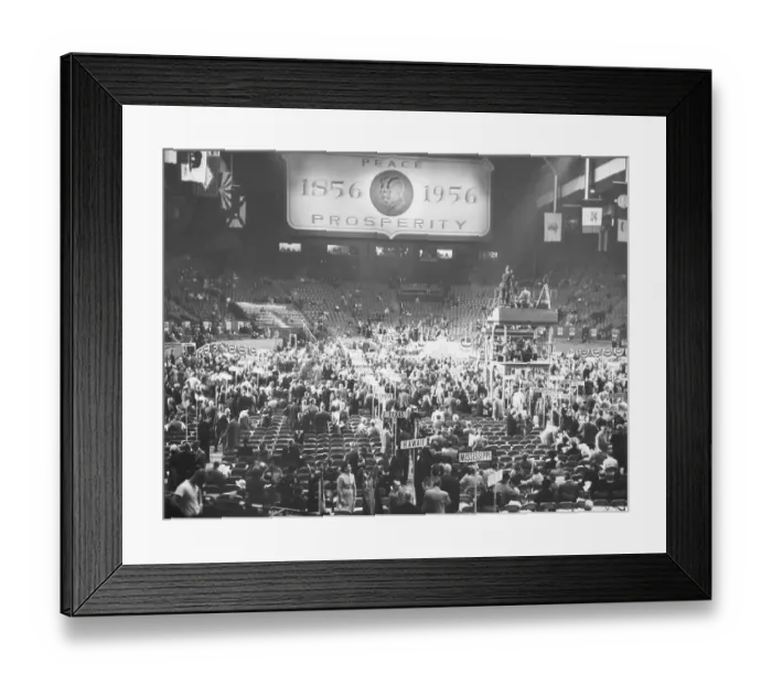 Framed Print : Gop Delegates Assemble In Cow Palace Framed Print : Gop Delegates Assemble In Cow Palace